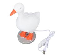 Duck Egg Lamp, Funny Goose Table Lamp with Warm LED Night Light, Resin Duck Laying Egg Design, USB Powered Button Control, for Bedroom Study Nursery Home Decor