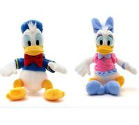 Duck et Daisy Duck Lot de 2 Mini doudous en Peluche 20 cm Idéal comme Petit Cadeau dès Les Premiers Mois de Vie