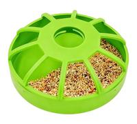 Duck Feeder - Spill Proof Non Slip UV Resistant | Parrot Feeder Pet Food Storage | PP Material 12cm Round - For Cockatiel Parrot Pigeon Home Cage Farmhouse Garden Yard Porch Patio Chicken Coop Quail P