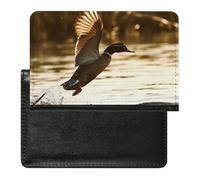 Duck Fly Upon River Étui de protection pour passeport avec blocage RFID, porte-carte d'identité, portefeuille de voyage sécurisé pour passeport, tickets, cartes de crédit, style, taille unique, Style