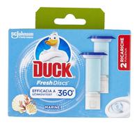 Duck Fresh Discs Lot de 2 applicateurs et 12 tampons de gel toilette Parfum marin