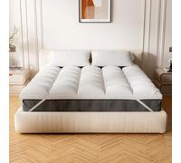 Duck & Goose Co Surmatelas en Peluche Durable de qualité hôtelière de qualité hôtelière, Fibre Alternative au Duvet hypoallergénique, Taille Double, 5,1 cm de Hauteur