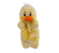 Duck Hand Puppet Cartoon Animal Hand Puppets for Nursery School Performance Parent-Child Educational Toy Fluffy Duck Storytelling Puppet Gloves Yellow 27Cm