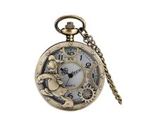 (Duck)Hot Movie Extension King's Cross Londres 9 34 Plateforme Quartz Montre de poche Bronze Full Hunter