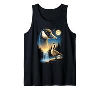 Duck Howling to The Moon Meme Funny 90's Duck Bird Farm Débardeur