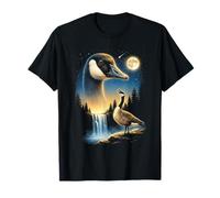 Duck Howling to The Moon Meme Funny 90's Duck Bird Farm T-Shirt