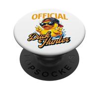 Duck Hunter - Caneton en Caoutchouc pour Amateur de Canard PopSockets PopGrip Adhésif
