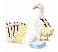 Duck Kit d'entretien des couches réutilisables avec doublures et coussinets jetables, ensemble d'entretien d'intérieur pour canard et poulet (S)