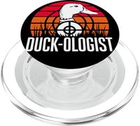 Duck-Ologist Funny Duck Dad Hunting Fathers Day Duck Hunter PopSockets PopGrip pour MagSafe