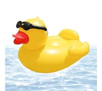 Duck Pool Float - PVC 71x67in | Inflatable Duck Float Ring, Blow Up Swim Lounge Chair | Floating Water Toy for Summer Beach Lake Pool Yard Garden Outdoor Fun Use