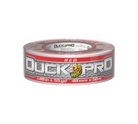 Duck Pro Ruban adhésif robuste pour des réparations durables, 5,1 cm de large (4,8 cm x 49,7 m) de qualité performance avec dos imperméable, rouge, 1 rouleau