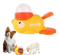 Duck Shape Dog Slow Feeder Toy for Pet Food Dispenser, 2-in-1 Interactive Dog Puzzle Feeder, Dog Treat Dispenser with Button, Duck Feeder for Indoor Dog Cats Feeding (1 Pcs)