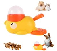 Duck-Shaped Treat Dispenser, Duck Dog Food Dispenser, 2-in-1 Dog Interactive Slow Feeder & Puzzle Toys, for Small & Medium Dogs with Button (1pc)