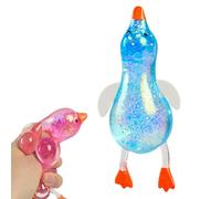 Duck Squeeze Toy - Soft Slow Rising Duck, Glitter Sensory Fidget Tool, Stress Ball, Hand Exercise Gear, Toy Category, Yellow Set for Classrooms Work Study and Traveling