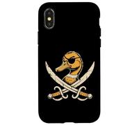 Duck Stuff Maillot de Bain pour Homme Motif Canard Pirate Coque pour iPhone X/XS