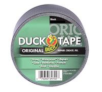 Duck Tape Noir Original, 50 mm x 50 m Le Ruban adhésif de réparation Original Haute résistance et imperméable pour canalisations.
