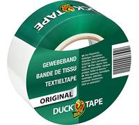 DUCK TAPE original 106-02 - Bande adhésive de tissu - Pour réparer, fixer et renforcer - Dimensions : 50mm x 50m - Couleur blanc