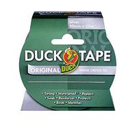 Duck Tape Original Ruban adhésif Argenté 50 mm x 25 m Le ruban adhésif de réparation original haute résistance et imperméable pour conduit et canalisation.