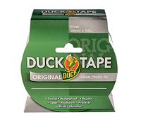 Duck Tape Original Ruban adhésif Argenté 50 mm x 50 m. Le ruban adhésif de réparation original haute résistance et imperméable pour conduit et canalisation.