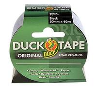 Duck Tape Original Ruban adhésif Noir 50 mm x 10 m Le ruban adhésif de réparation original haute résistance et imperméable pour canalisations et conduits.