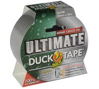 Duck Tape Ruban adhésif ultime étanche pour réparation de conduits et de tissus - Argenté - 50 mm x 25 m