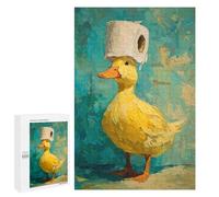Duck with Toilet Paper Hat-4 Puzzle 1000 Pièces Educa Jouet en Bois Cadeau Unique Décoration Intérieure Jeu Éducatif Challenge Toy Adultes Et Enfants À Partir De 14 Ans 1000 PCS