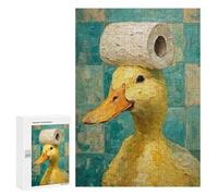 Duck with Toilet Paper on Head-1 Puzzle 1000 Pièces Educa Jouet en Bois Cadeau Unique Décoration Intérieure Jeu Éducatif Challenge Toy Adultes Et Enfants À Partir De 14 Ans 300 PCS