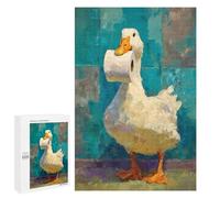 Duck with Toilet Paper Roll Puzzle 1000 Pièces Educa Jouet en Bois Cadeau Unique Décoration Intérieure Jeu Éducatif Challenge Toy Adultes Et Enfants À Partir De 14 Ans 1000 PCS