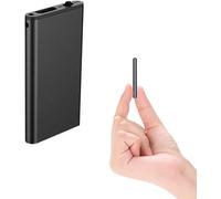 DuckDik Q1 32GB Mini Enregistreur Voix, l'un des Enregistreurs Les Plus Petits, Enregistrement 15 Jours en Standby, Réduction du Bruit HD, Compatible avec Android, iPhone, Windows et Mac