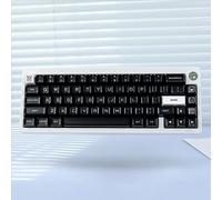 DucKey Bicolores Keycaps, 160 Touches/Profil SA/ABS/Doubleshot Keycap pour Clavier Mécanique Personnalisé (Color : Black)