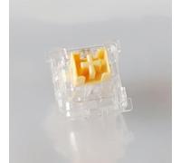 DucKey Clavier Mécanique Honey Peach Switch V2 RGB, Commutateur Linéaire Silencieux Pré-lubrifié Transparent pour Clavier Mécanique (90PCS)