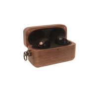 DucKey Étui en Bois Fait À La Main pour Sony WF-1000XM5, Housse De Protection Magnétique Portable pour Écouteurs (Color : Walnut)