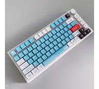DucKey Evangelion Keycap Set, EVA 00/01/04/08 PBT Dye-Sub DSA Profile Anime Keycap pour Clavier De Jeu Mécanique À Commutateur MX (Color : EVA-00, Size : DSA)