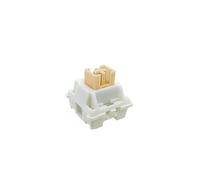 DucKey Outemu Cream Pro Switch, Commutateur Linéaire/Silencieux/Cliquant Pré-lubrifié 5pin pour Clavier Mécanique Personnalisé (Color : Silent Cream Yellow, Size : 30PCS)