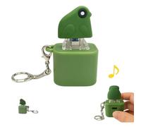 Duckeys Croaking Sound Fidget Toy,Rechargeable Quacking Duck Keychain,Quacking Duck Stress Reliever with Colorful Lights, Fun & Portable Anxiety Relief Toy, for Bags Purses (Grenouille-1pc)