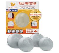 Ducki Lot de 4 protections murales en verre dépoli - Autocollantes, réutilisables pour arrêter les dommages et le bruit des murs, des portes, du réfrigérateur et plus encore dans votre maison ou votre