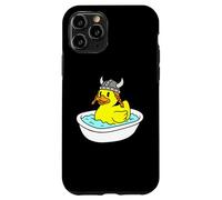 Duckie Casque Viking en Caoutchouc Coque pour iPhone 11 Pro