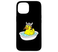 Duckie Casque Viking en Caoutchouc Coque pour iPhone 15