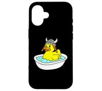 Duckie Casque Viking en Caoutchouc Coque pour iPhone 16