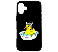 Duckie Casque Viking en Caoutchouc Coque pour iPhone 16 Plus