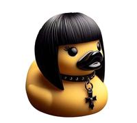 Duckieville - Statue de canard en résine - Statue gothique de canard - Statues en résine - Décoration de bureau - Figurines de collection Satan Canard - Objet de collection gothique punk - Figurine de