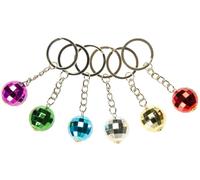 DUCKIEZ Petit Porte-clés Boule Disco en 6 Couleurs 4 cm Couleur choisie au Hasard Porte-clés Parfait pour Le démon des années 70 !, Multicolore, 4cm