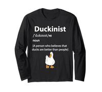 Duckinist Definition Funny Duck Lover T-Shirt Humoristique Manche Longue