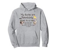 Ducks My Ducks are Absolument Not in A Raffilé Pigeons Vintage Sweat à Capuche