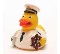 DUCKSHOP| Canard de Bain Capitaine |Canard de Plastique | L: 8,5 cm