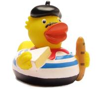 Duckshop Canard de Bain couineur France I Ensemble de Porte| clés et Canard de Bain | L : 7,5 cm, Jaune