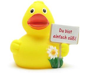 Duckshop Canard de bain « Du bist einfach süß! » I L : 8 cm