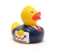 Duckshop Canard de bain I Canard de bain business I L : 8 cm I avec porte-clés canard de bain