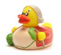 Duckshop Canard de bain I Oma I Grandma I Canard de bain I Canard couineur I - Longueur : 8 cm - Porte-clés inclus