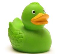 DUCKSHOP Canard de bain vert I L : 7,5 cm I avec porte-clés en forme de canard de bain